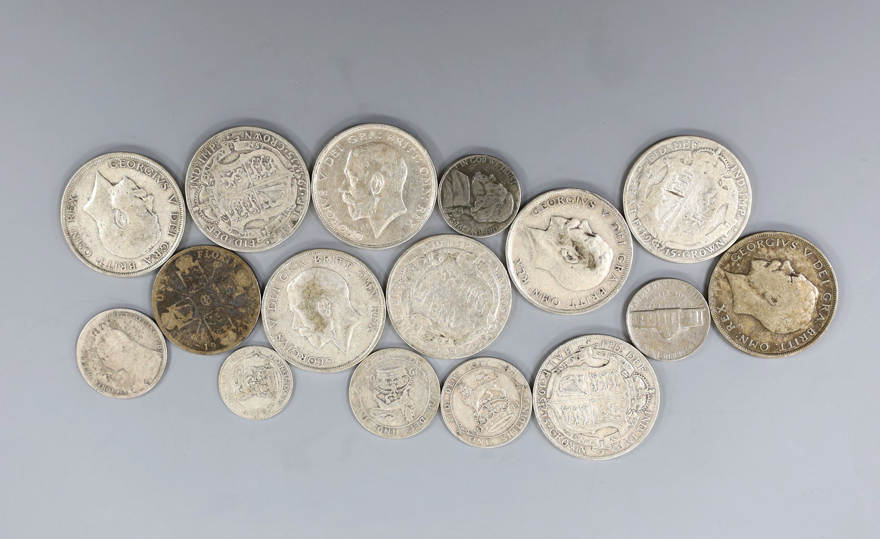 Silver and cupro nickel coins - Victoria to George V